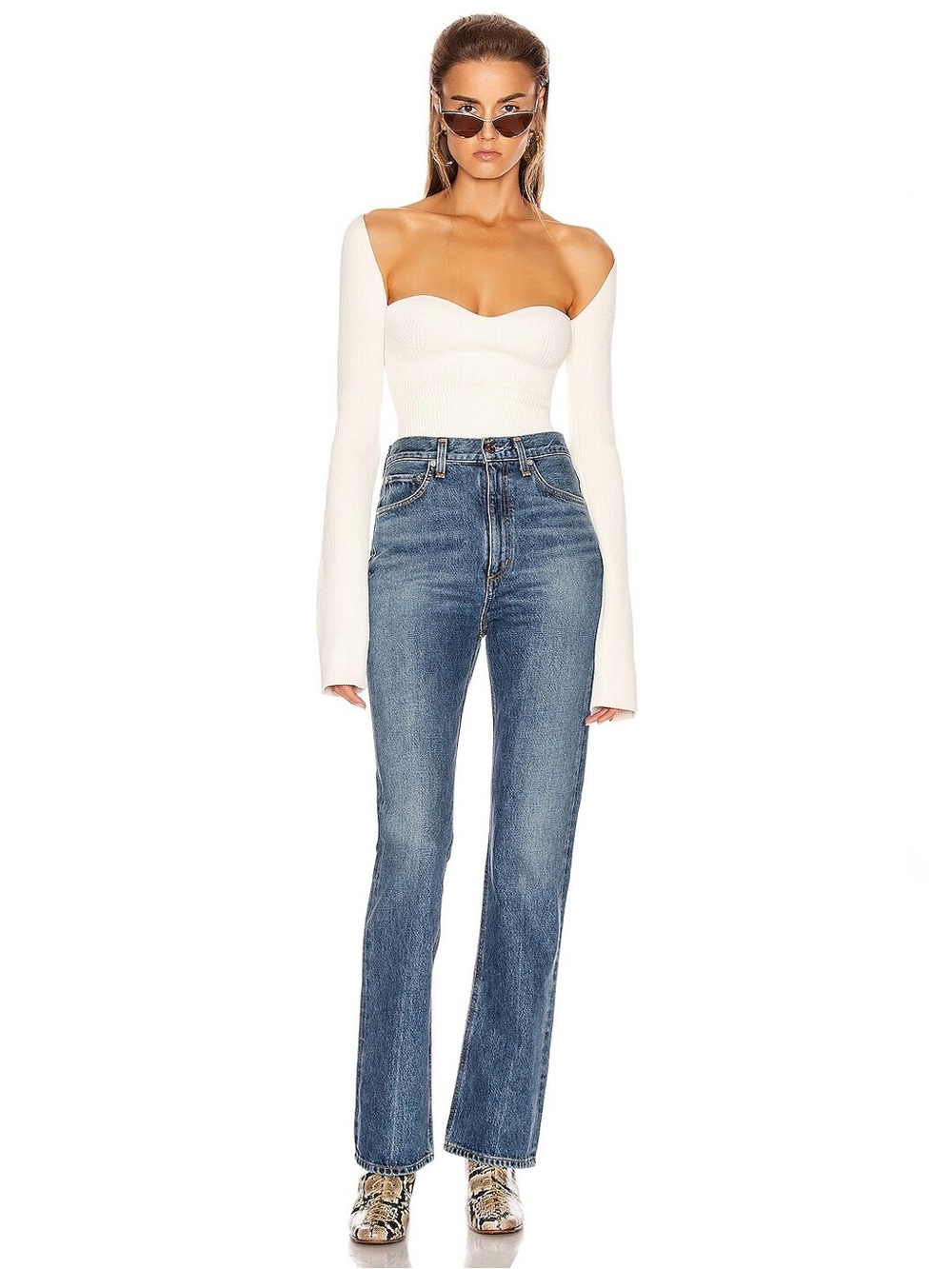 AGOLDE Vintage Flare Absolute High Rise Slim Flared Leg Jeans, Size 25